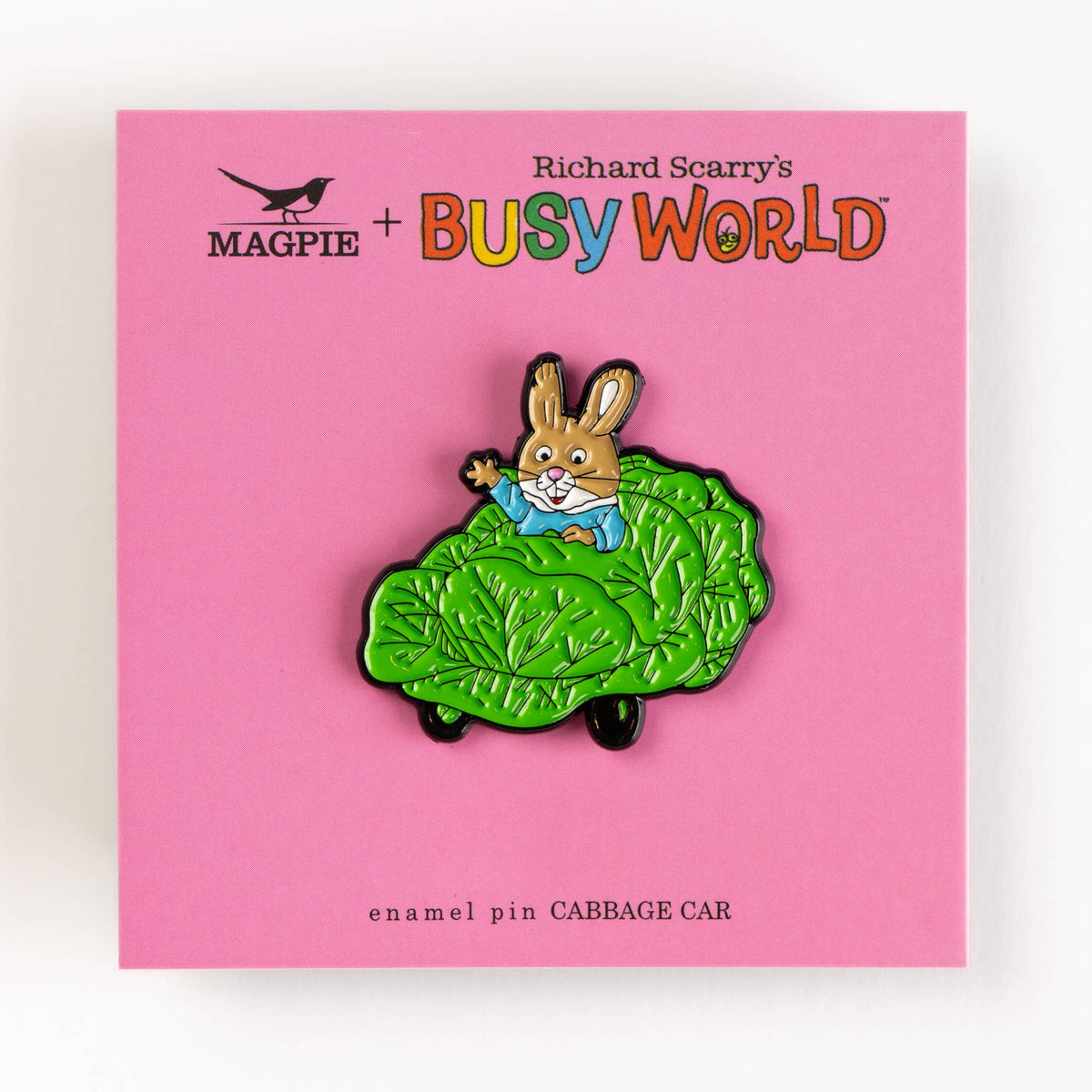 Richard Scarry Enamel Pin - Cabbage Car