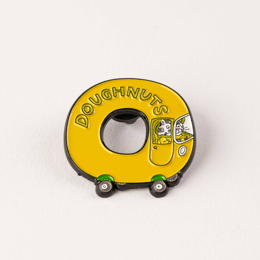 Richard Scarry Enamel Pin - Doughnut Car