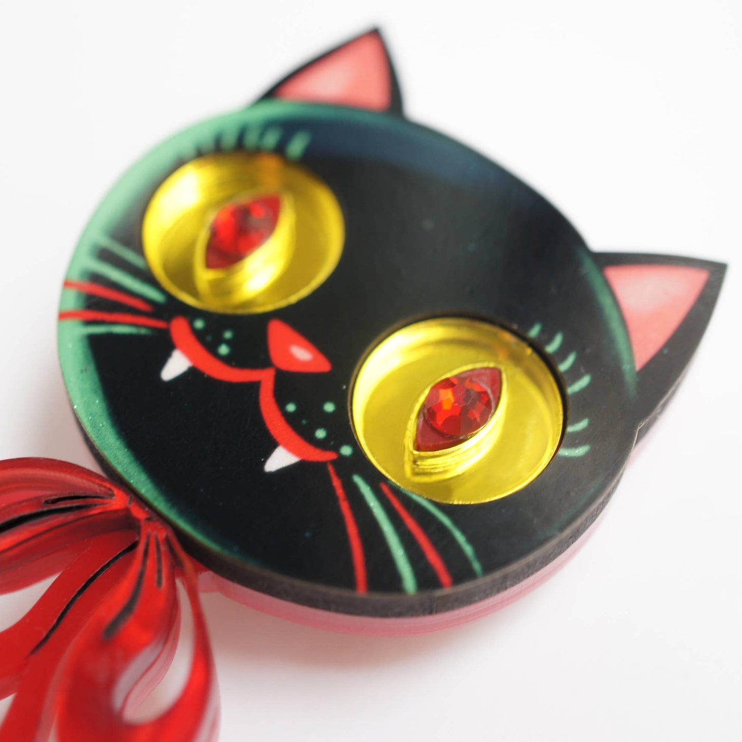 Vampire Kitten Brooch