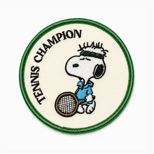 Peanuts Iron-On Embroidered Patch - Tennis