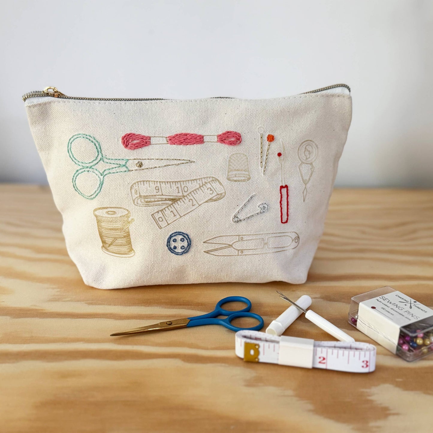 Stitch Your Craft Tools Zip Pouch - Embroidery Kit