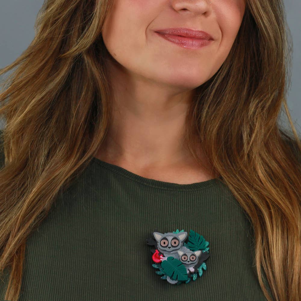 Bushbaby Duo Brooch