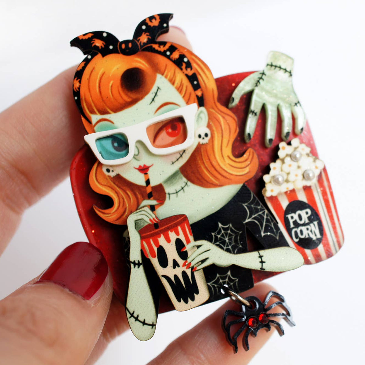 Zombie Girl Brooch