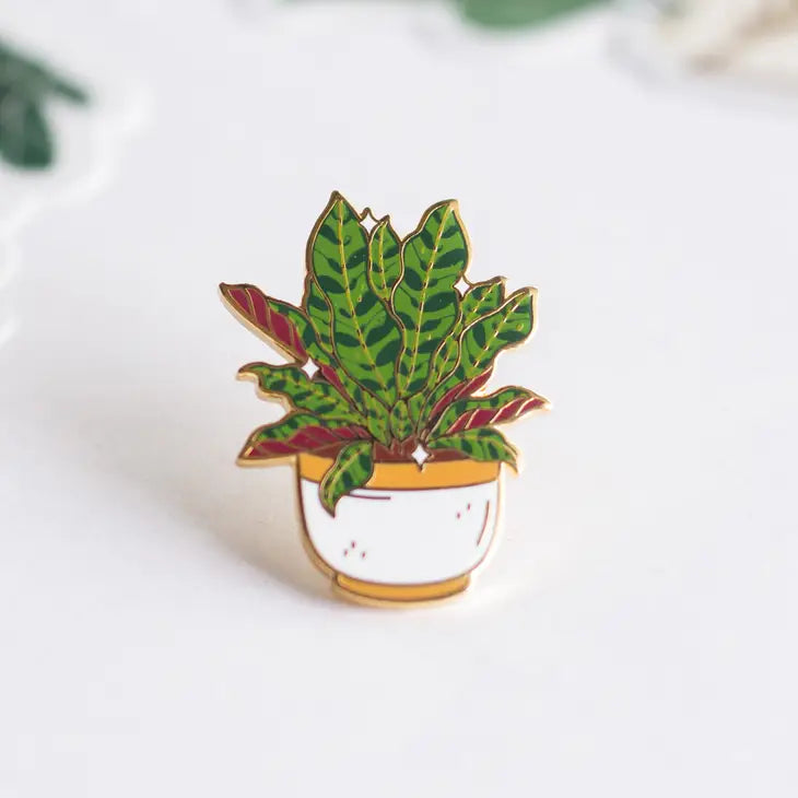 Rattlesnake Plant Enamel Pin