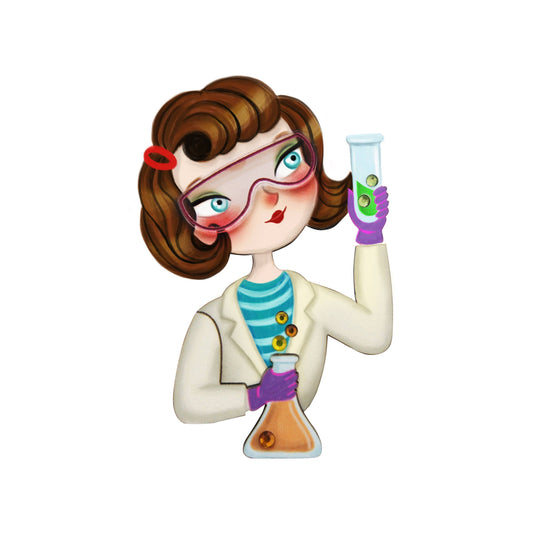 Female Scientist Brooch