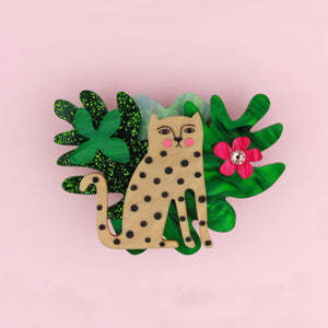 Doodle Leopard Brooch