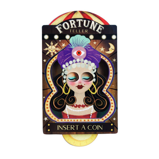 Fortune-teller Automaton Brooch