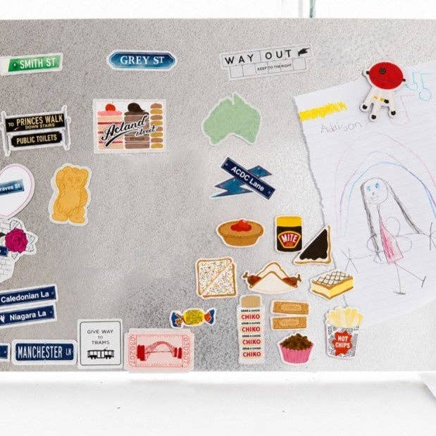 Australian Snacks Magnet Set