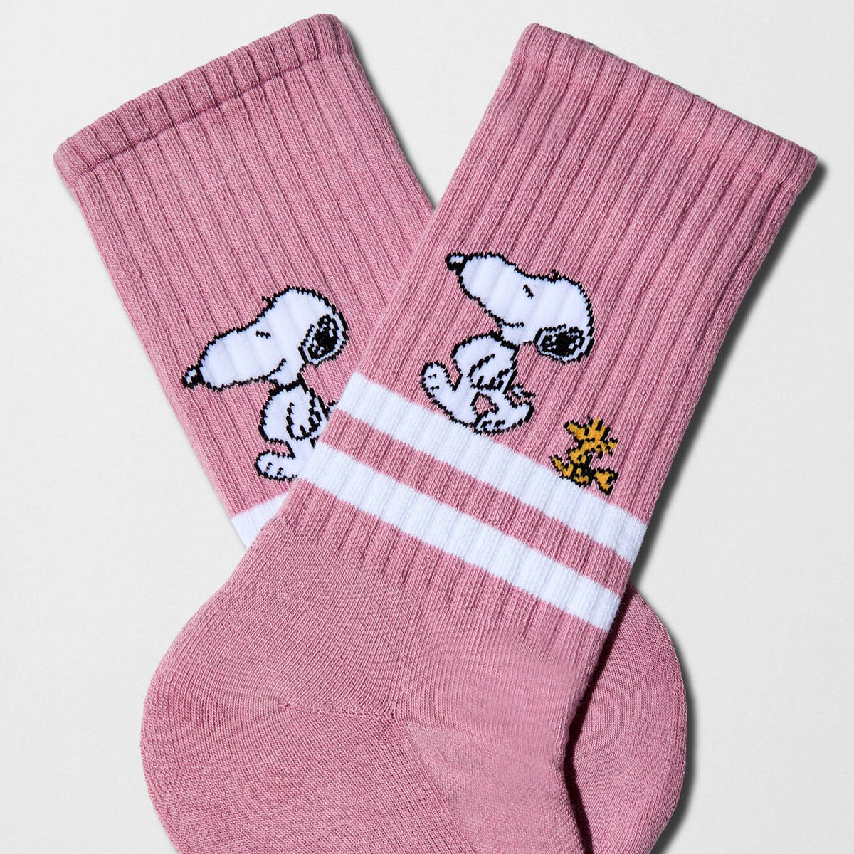BeSnoopy Stripes Street Pink Socks