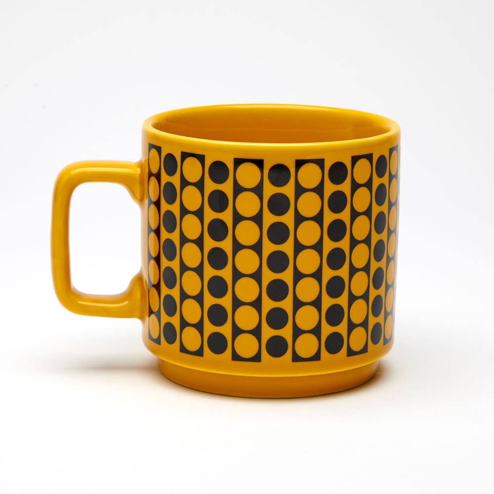 Hornsea Mug - Circles Yellow