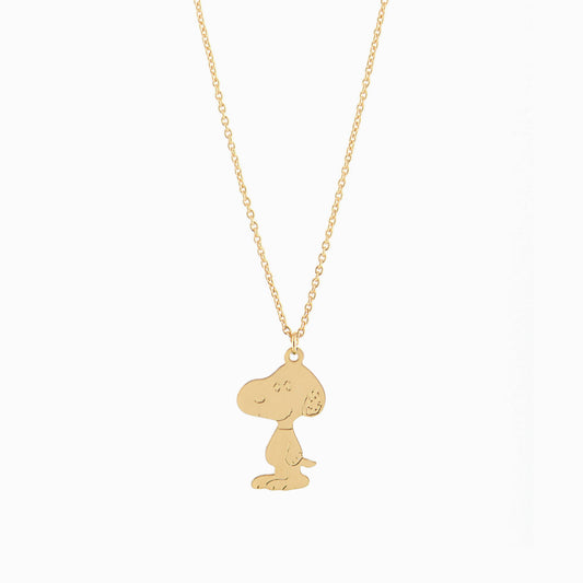 Peanuts Gold Plated Necklace - Snoopy