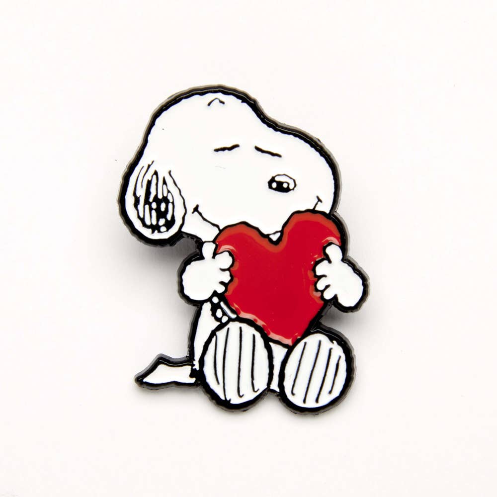 Peanuts Pin - Give Hugs - Heart