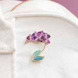 Purple Orchid Enamel Pin
