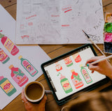 Hot Sauce Cotton Tea Towel