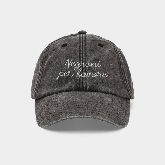Negroni Embroidered Cap
