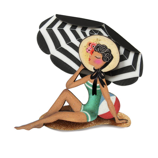 Girl on the Beach Brooch