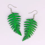 Green Fern Earrings