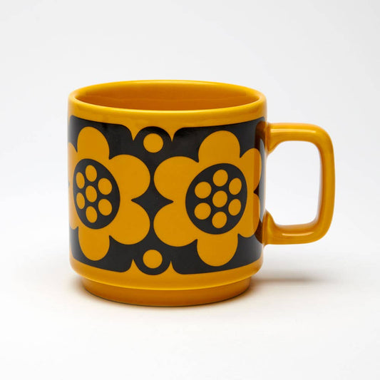 Hornsea Mug - Geo Flower Yellow