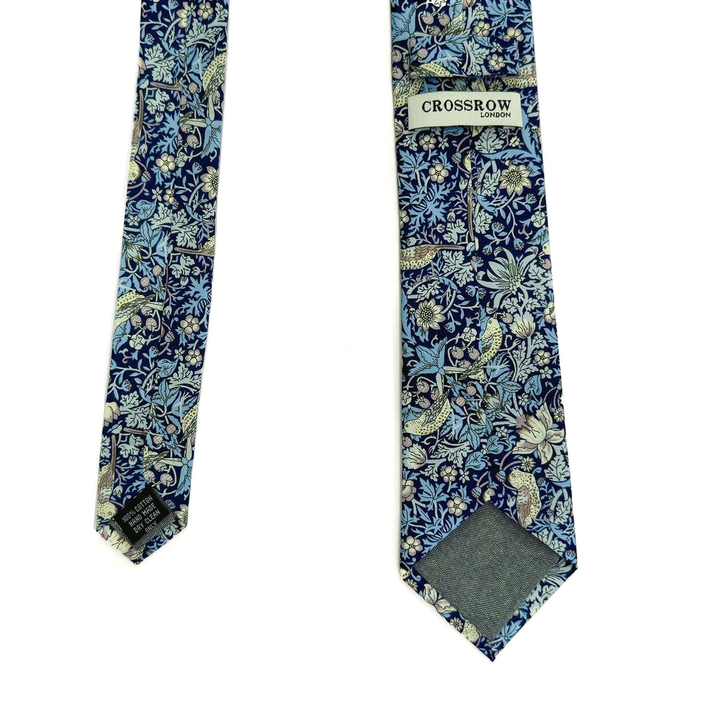 Strawberry Thief Indigo Cotton Tie