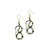 Bejewelled Snake Drop Earrings