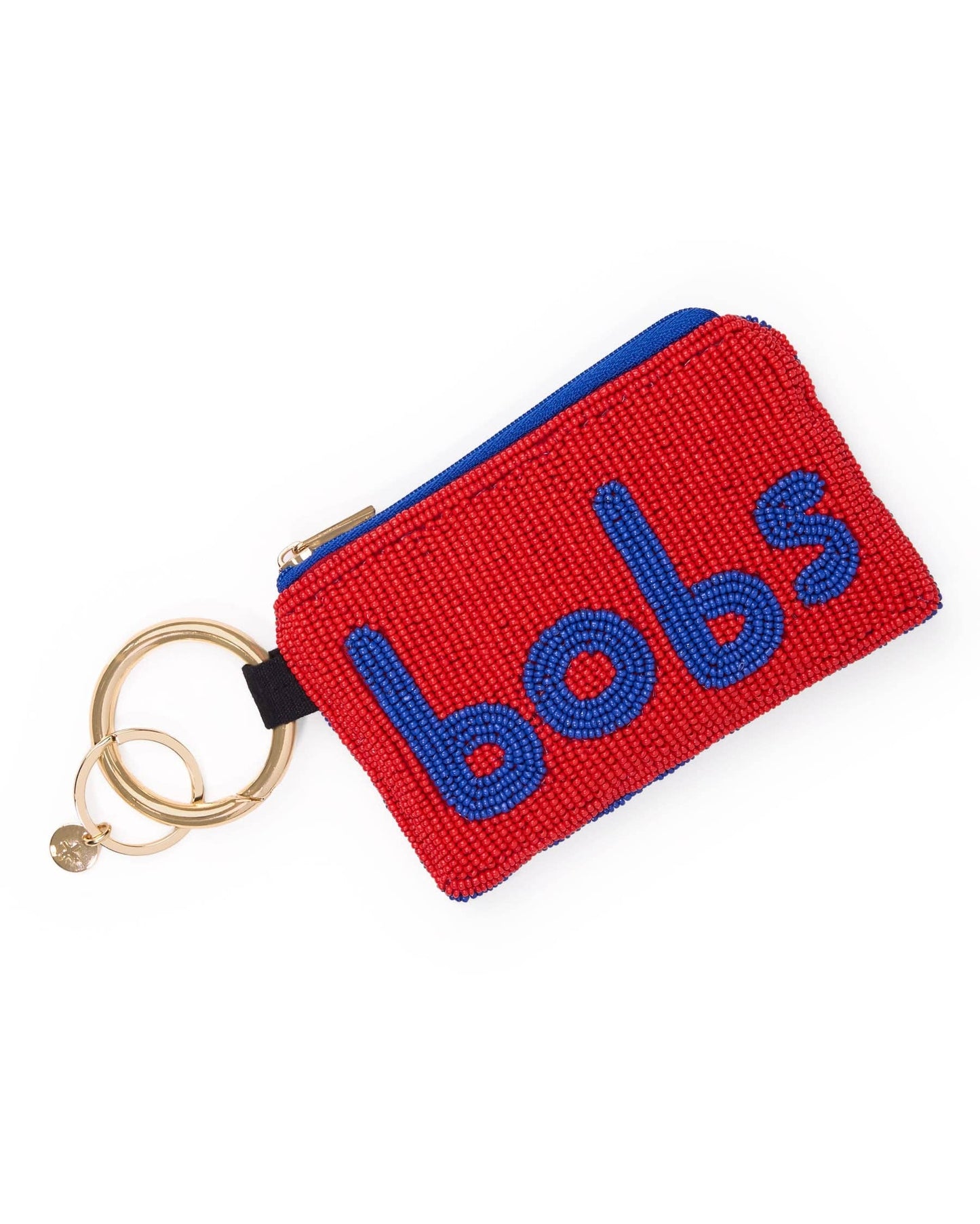 Mary Bits + Bobs Beaded Coin Purse - Navy