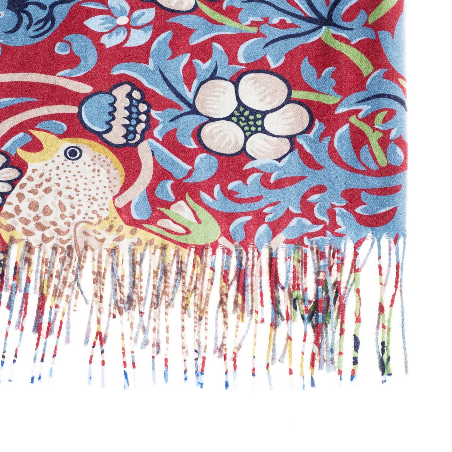 William Morris Strawberry Thief Red Pashmina