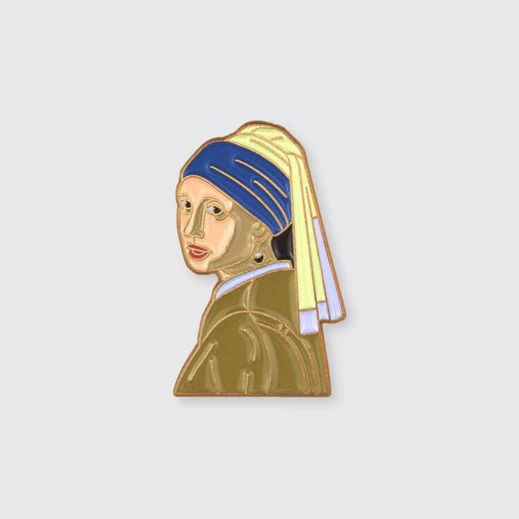 Girl with a Pearl Earring Enamel Pin