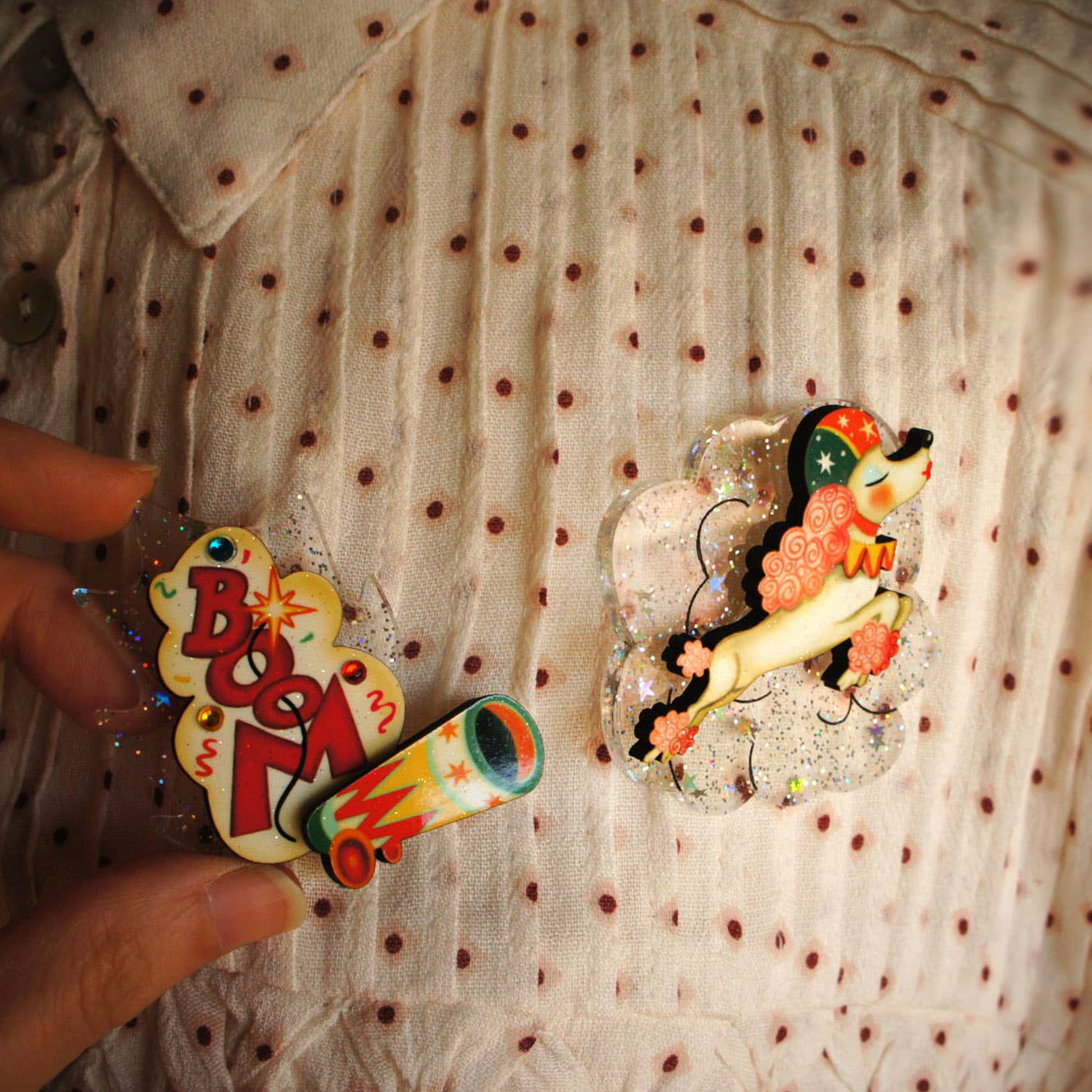 The Little Bullet Dog Brooch
