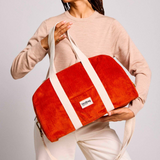 Charlie Brick Velvet Bowling Bag