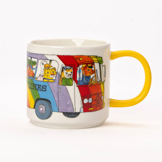 Richard Scarry Mug - Rainbow Bus