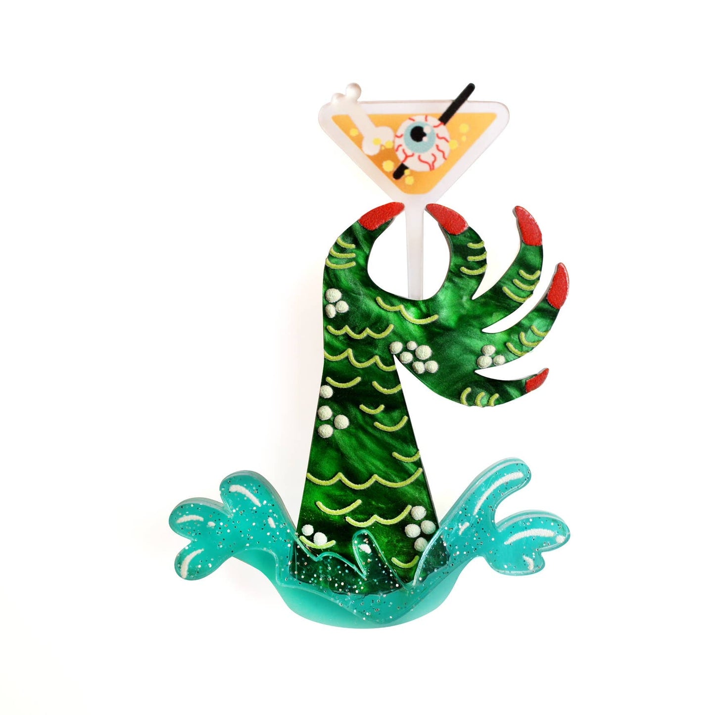 Monster Hand Bartender Brooch