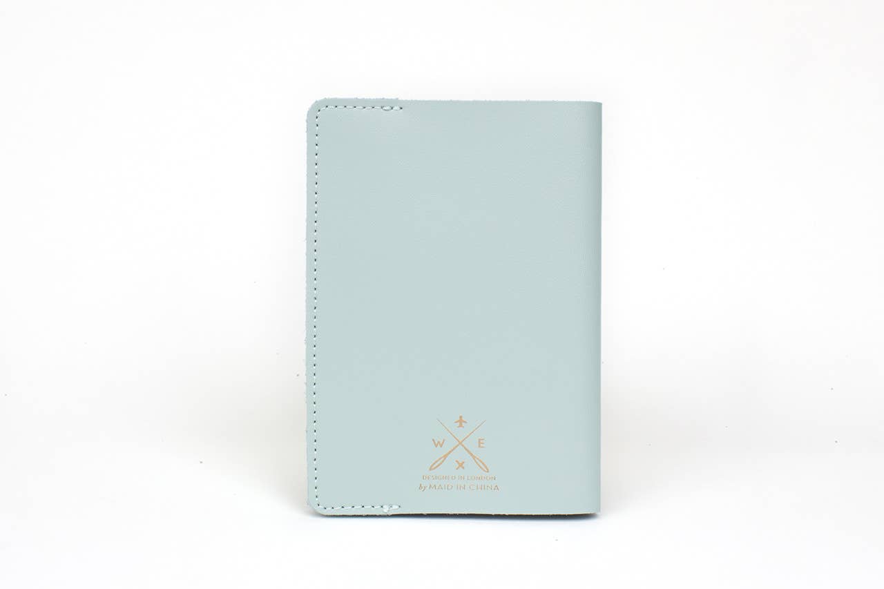 Stitch Where You've Been Passport Cover Kit - Mint Leather