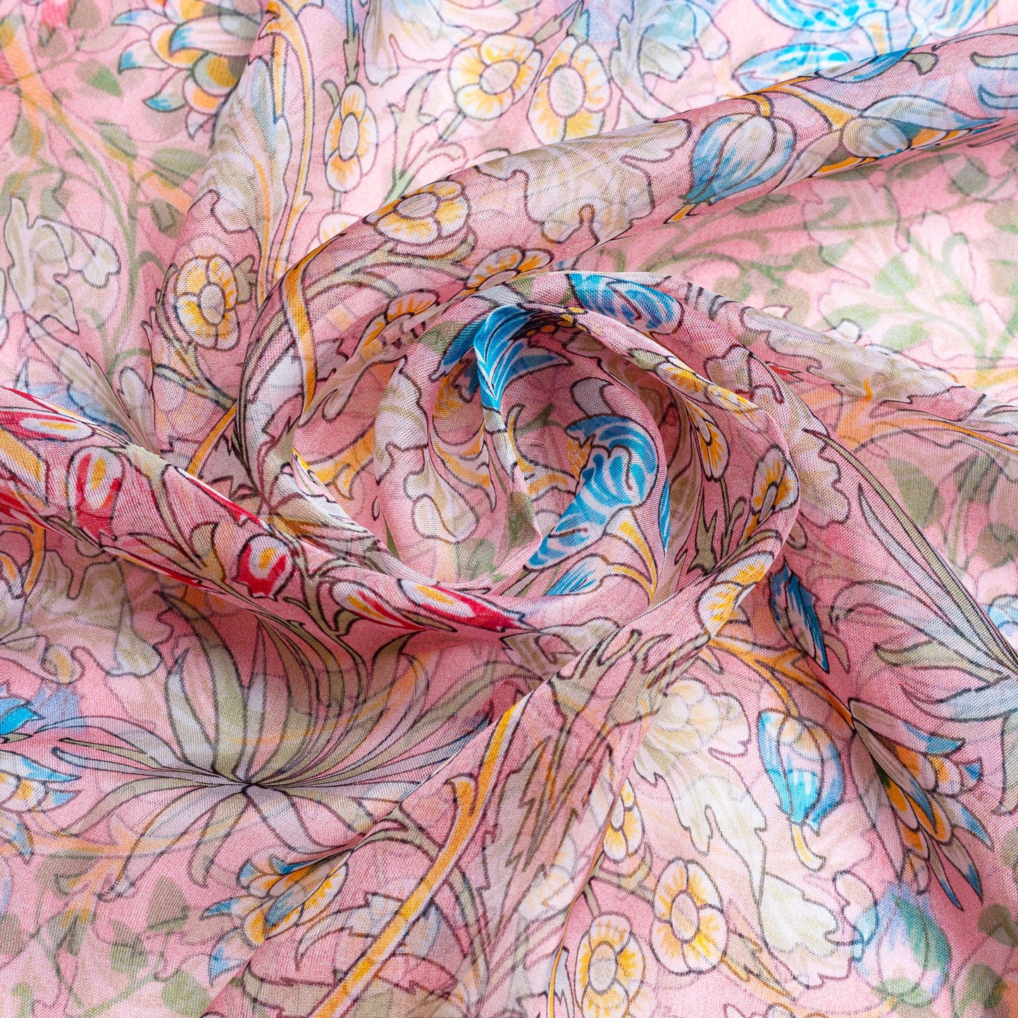 William Morris Hyacinth Pure Silk Scarf