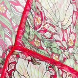 William Morris Pimpernel and Thyme Red Pure Silk Scarf