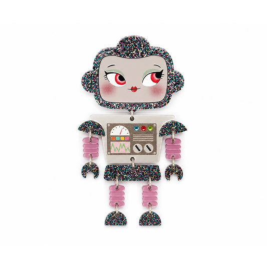 Retro Little Robot Brooch