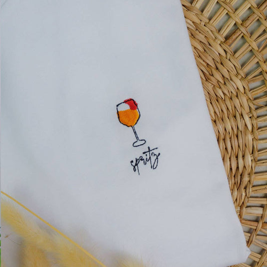 Spritz Cocktail Embroidered Tee
