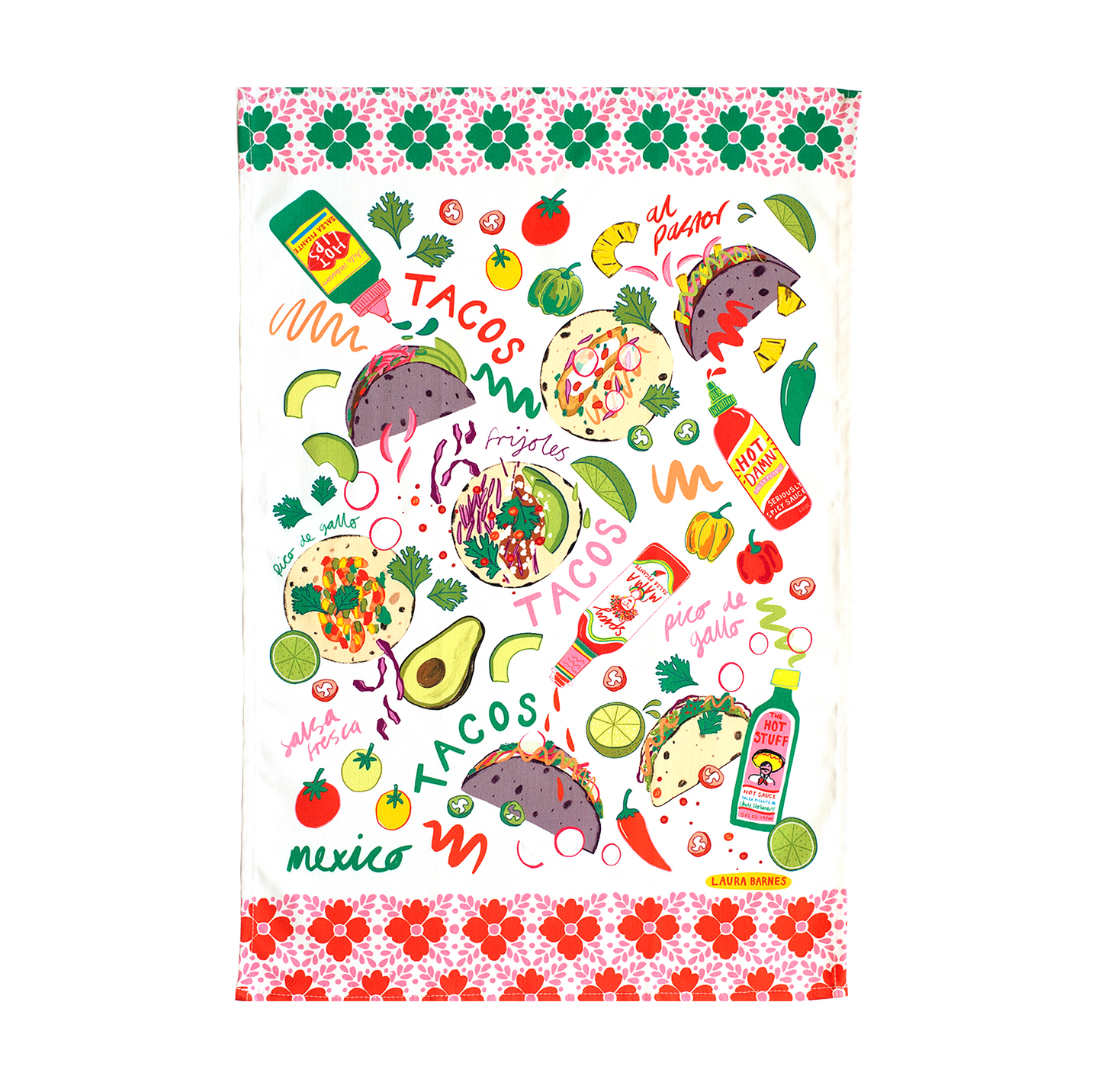 Tacos Cotton Tea Towel