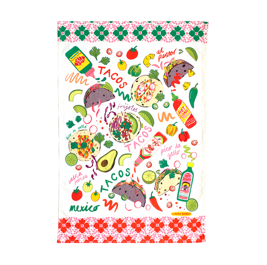 Tacos Cotton Tea Towel