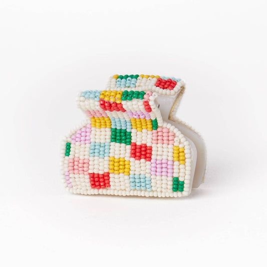 Gia Petite Multi-Color Checked Claw - Light