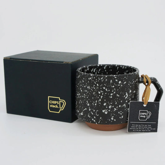 CHIPS Stack Mug Splash - Black White