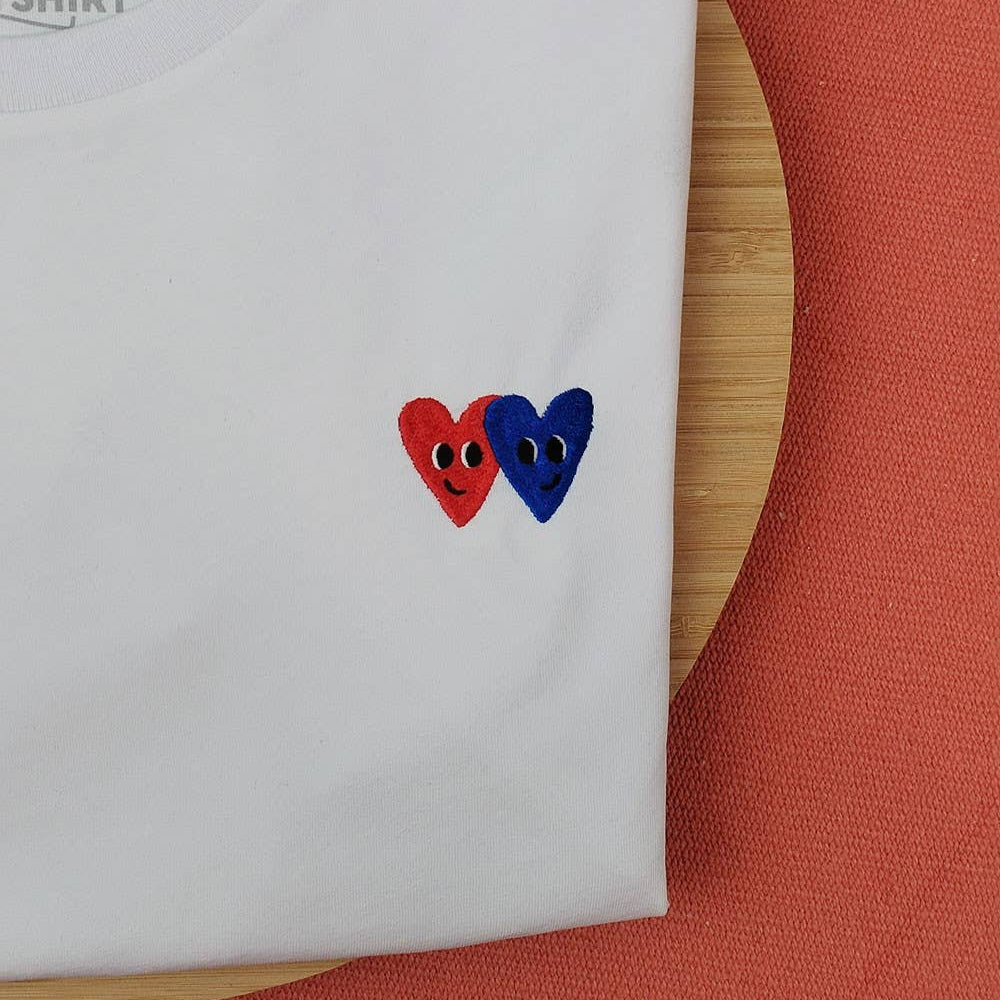 Heart Heart Embroidered Tee