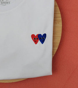 Heart Heart Embroidered Tee