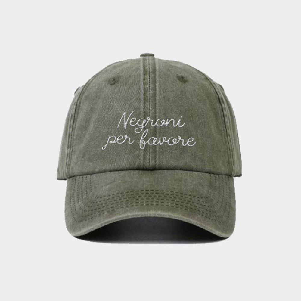Negroni Embroidered Cap