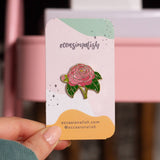 Japanese Camellia Enamel Pin