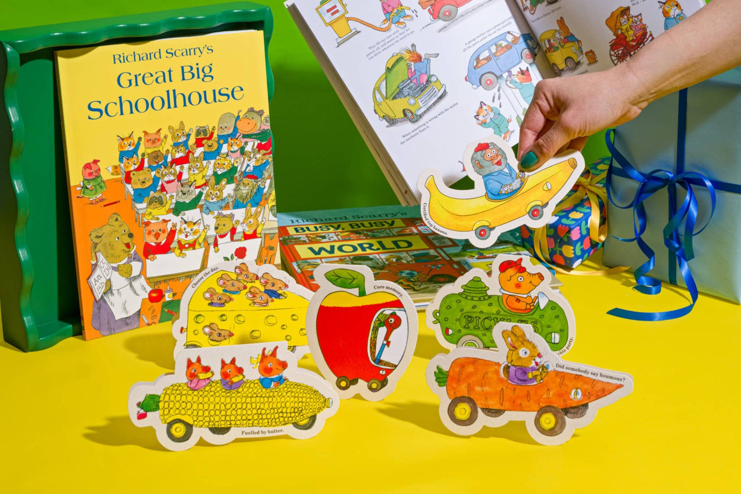 Richard Scarry Card - Bananas Gorilla Car