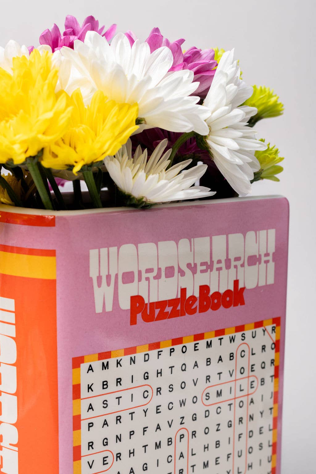 Word Search Book Vase