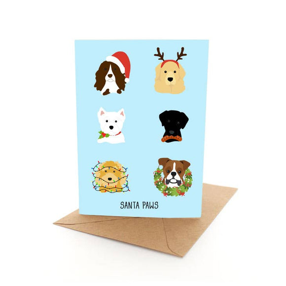 Christmas Card - Santa Paws