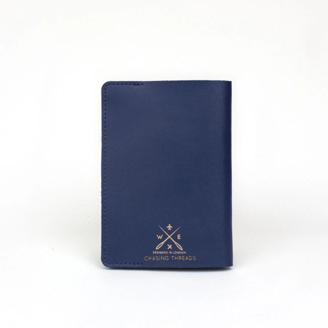 Stitch Where You'Ve Been Passport Cover Kit - Navy Leather