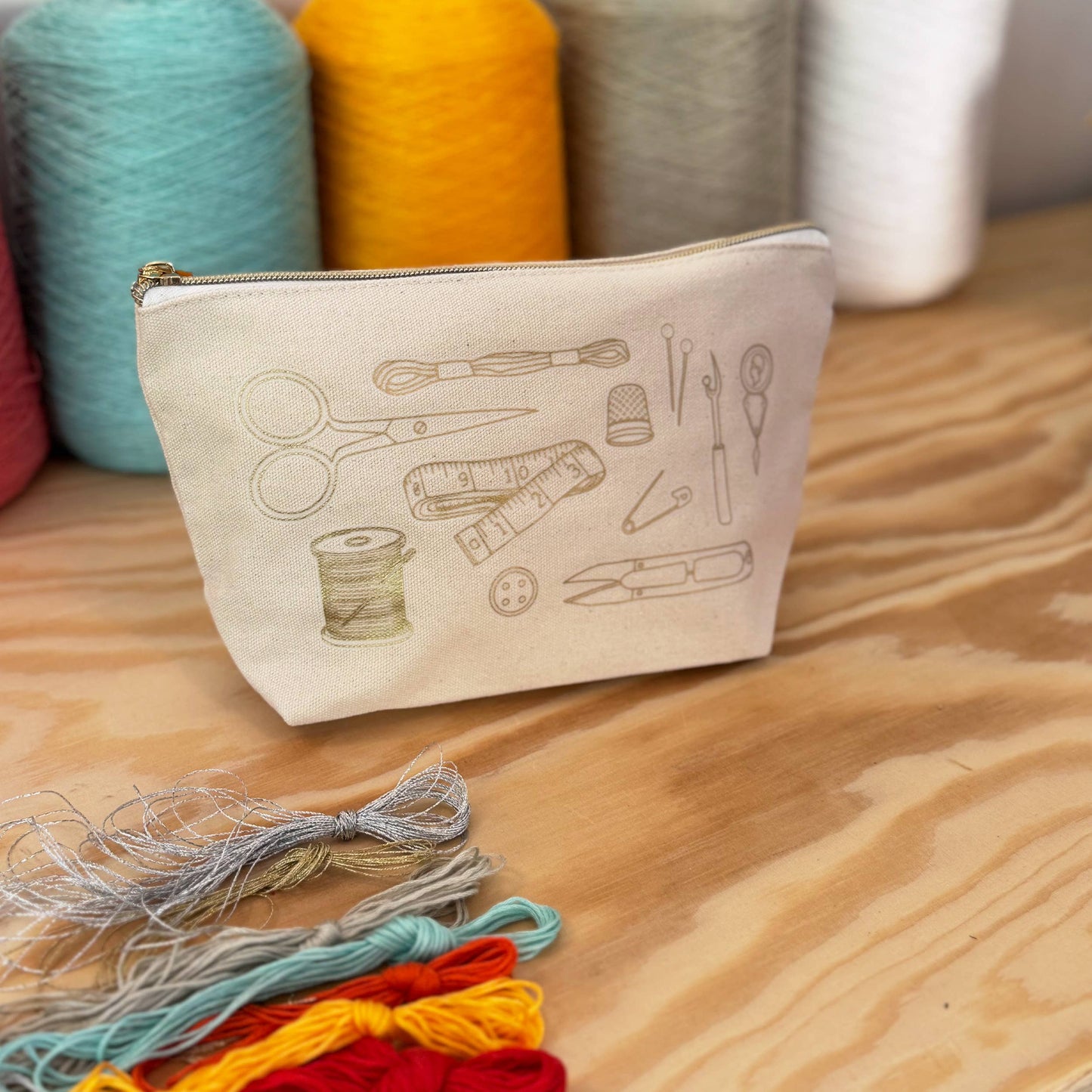 Stitch Your Craft Tools Zip Pouch - Embroidery Kit