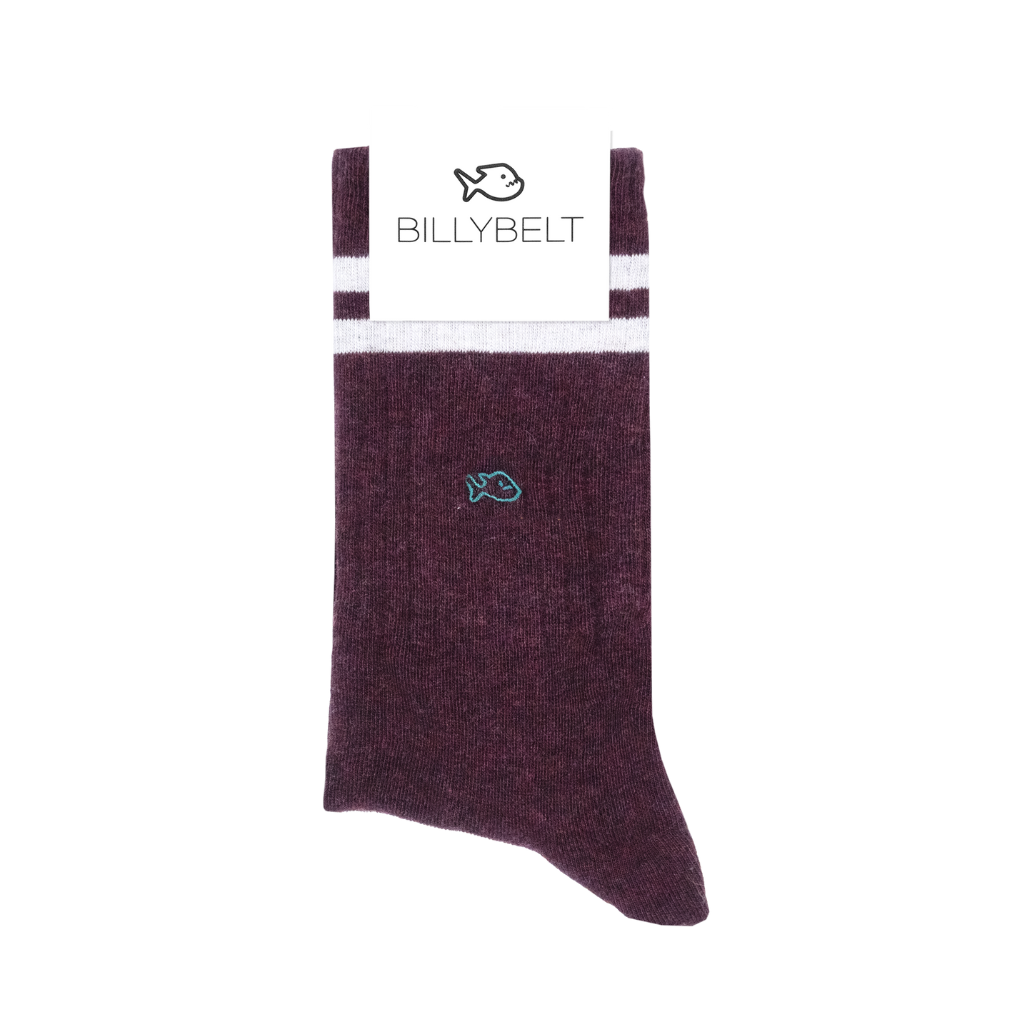 BILLYBELT Retro Socks - Burgundy